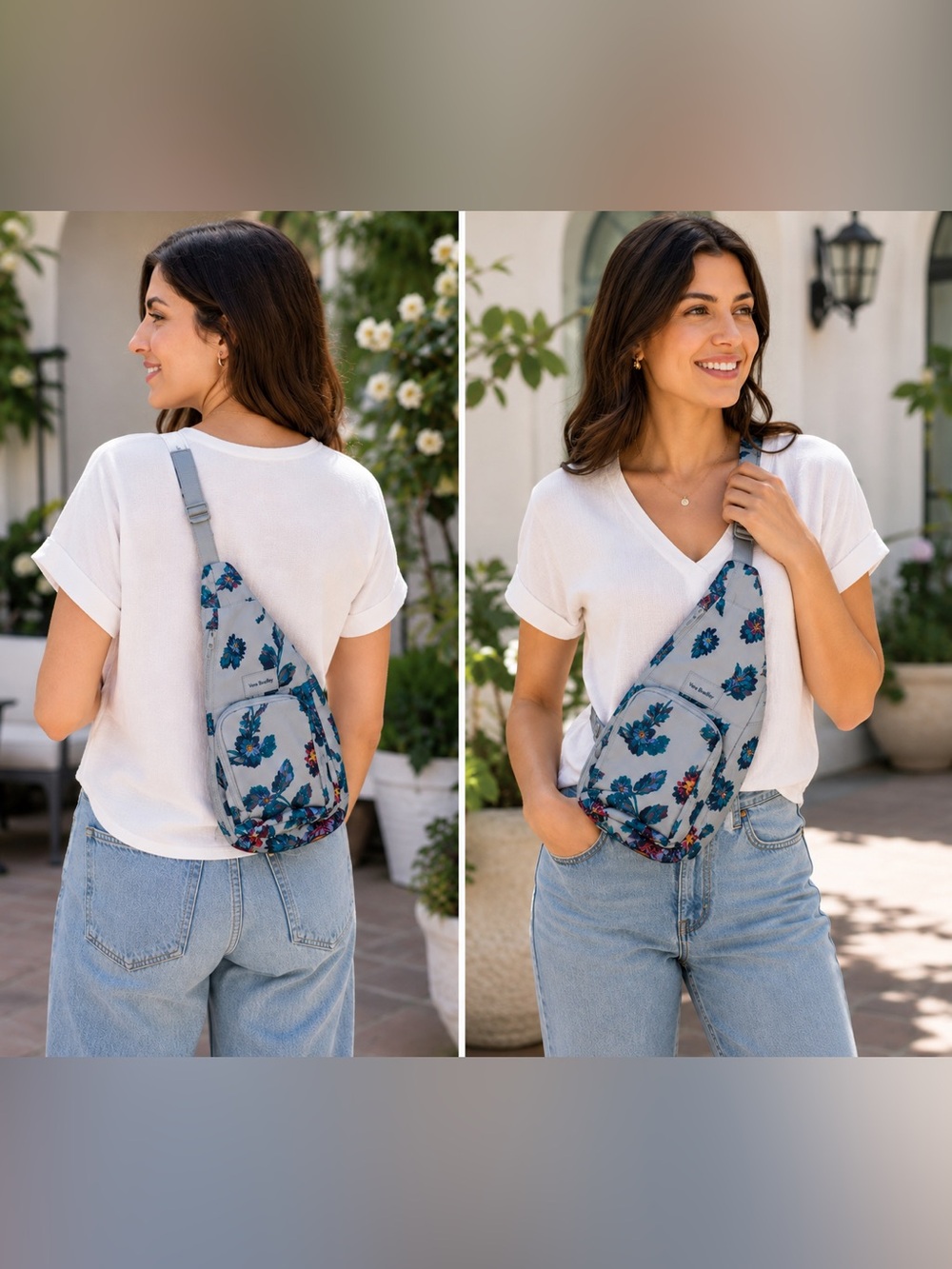 Vera Bradley Small Sling Bag Floral – New with Tags, Adjustable Strap